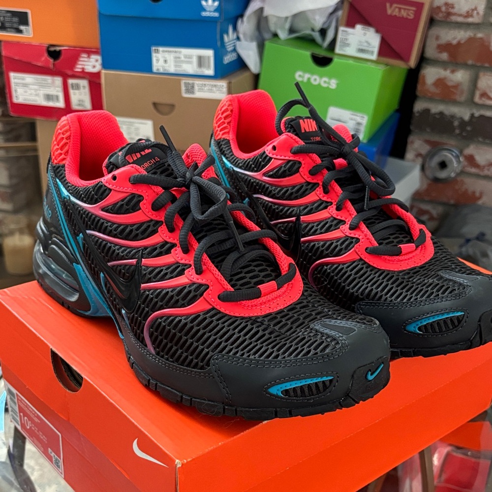 Nike Air Max Torch 4 Running Shoes Black Blue Lagoon 343846-046 Men’s 10.5 - Picture 5 of 10